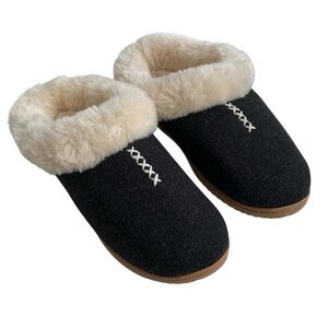 DEARFOAMS Women’s Indoor Outdoor Memory Foam Clog Slippers Size Medium 7-8